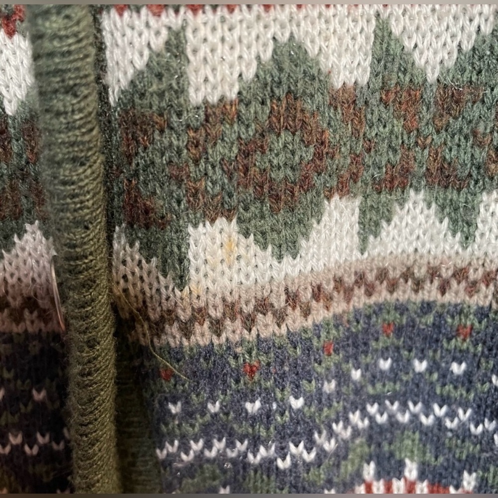 Vintage Fair Isle Cardigan Sweater - Picture 11 of 11